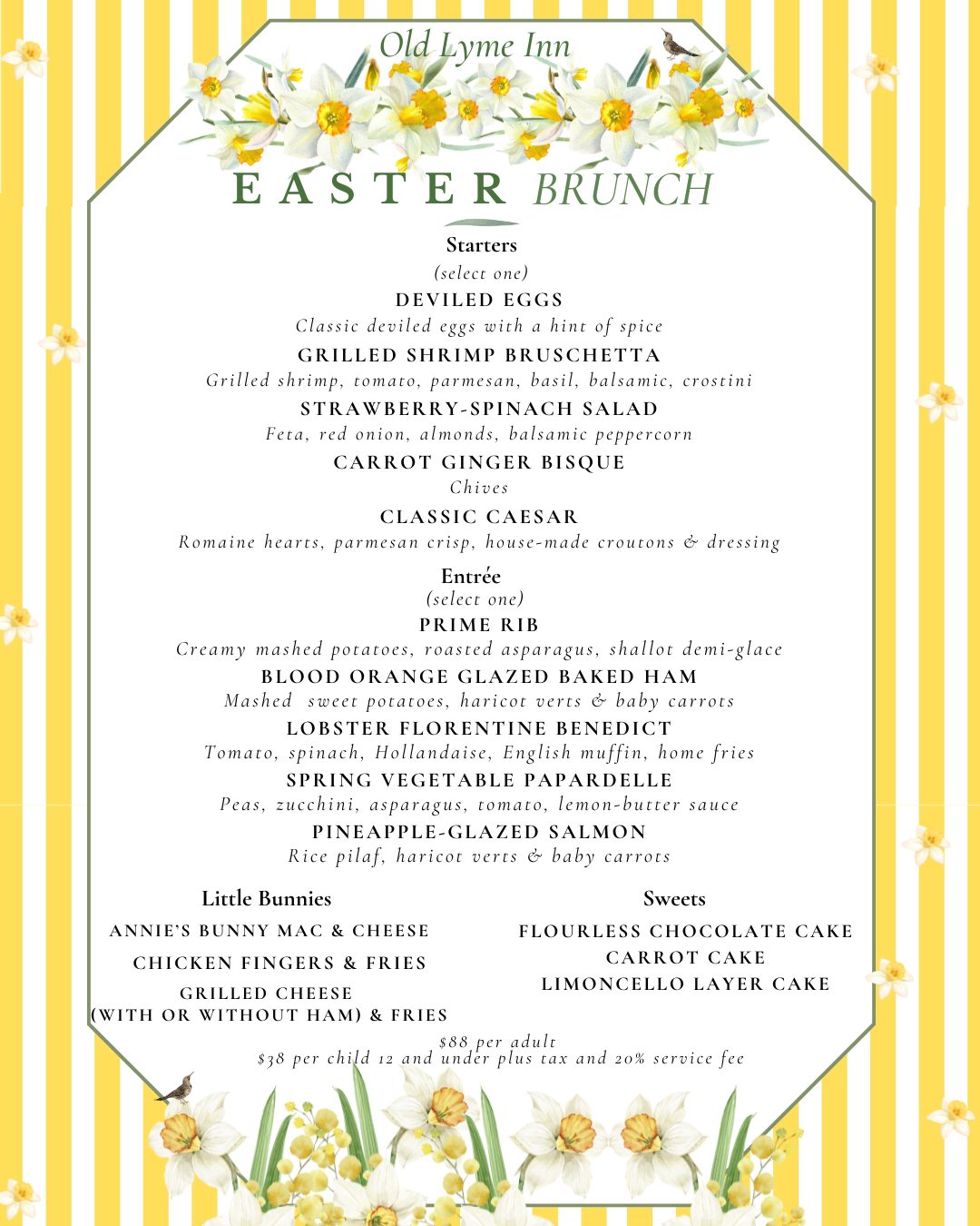 Easter Menu