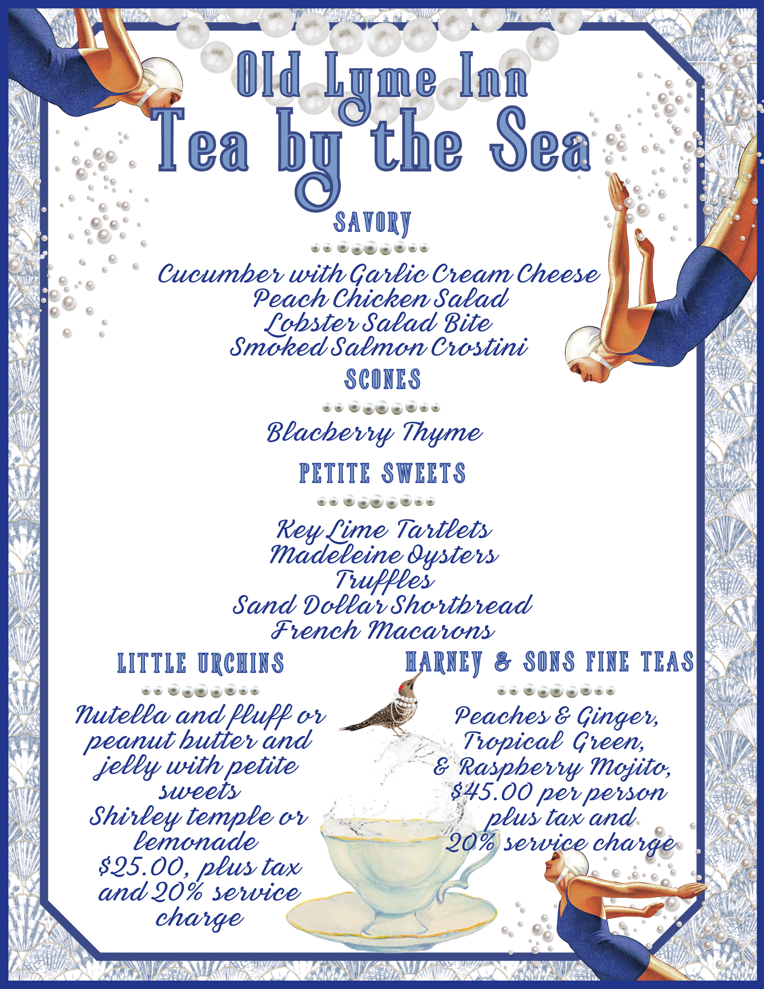 Tea by the Sea Menu 2026